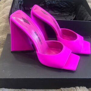 The Attico Women's Pink Heeled Sandals